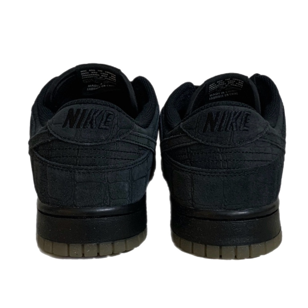 Nike By You Dunk Low Black Suede Size 10.5 No Box Top - Picture 5 of 6